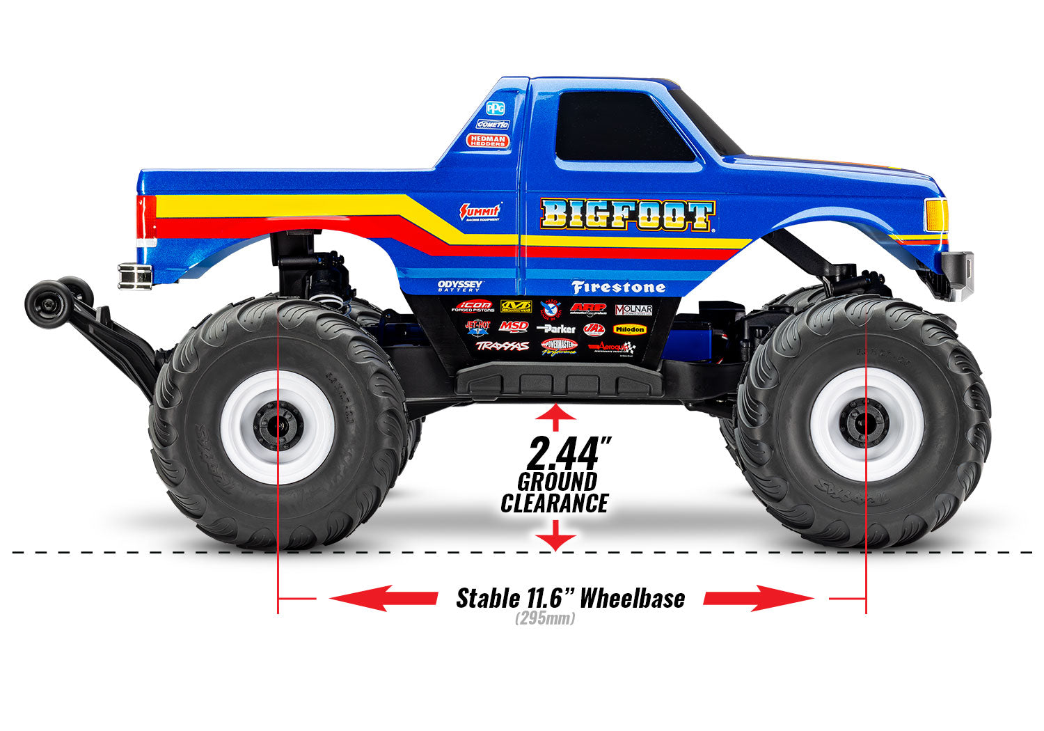 Traxxas Monster Truck Piedone 4x4 BL-2 RTR 67134-4