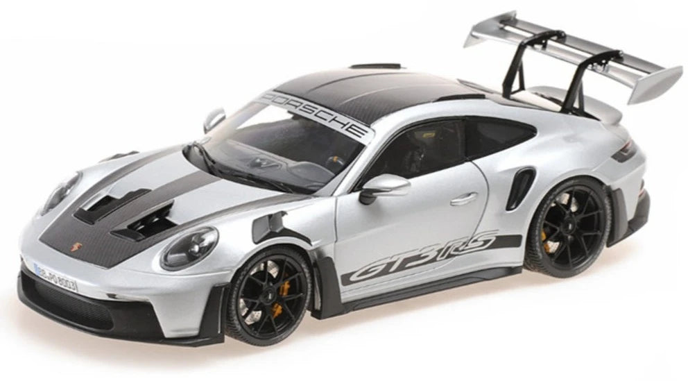 MiniChamps Porsche 911 GT3 RS 2022 Gris metalizado 1/18 110062021