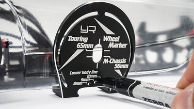 Yeah Racing Marcador do arco da roda Touring alumínio YT-0203BK