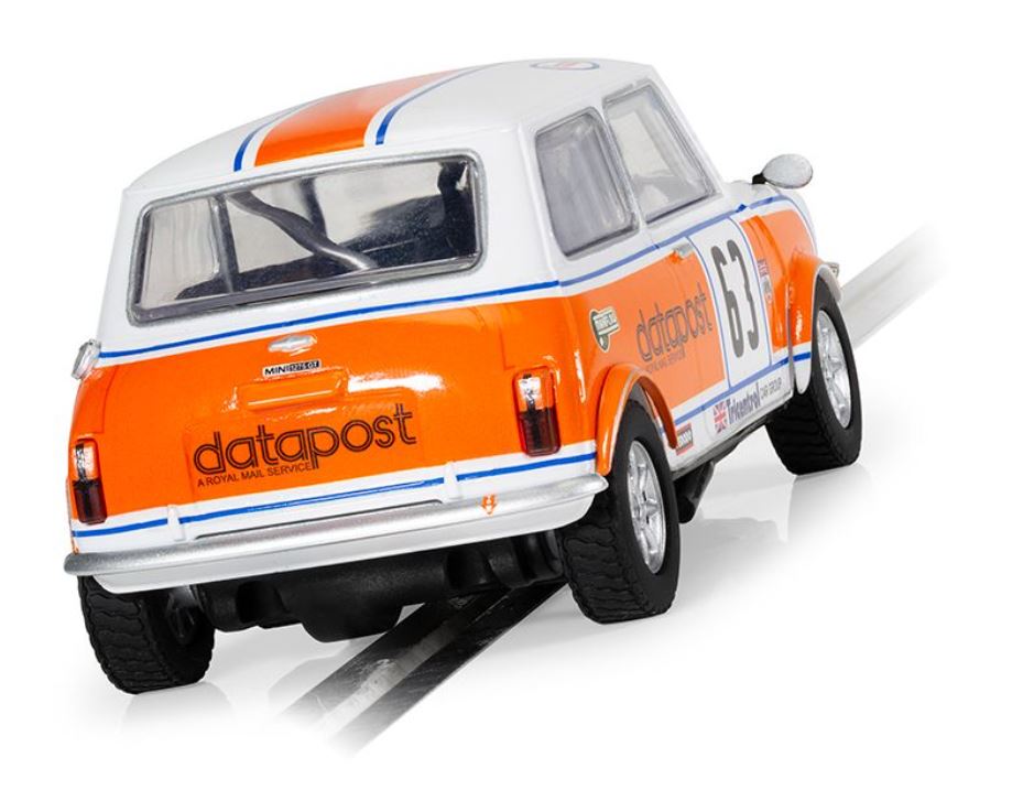 Scalextric Auto Mini 1275GT Data Post Alan Curnow 1979 BSCC Standard C4413