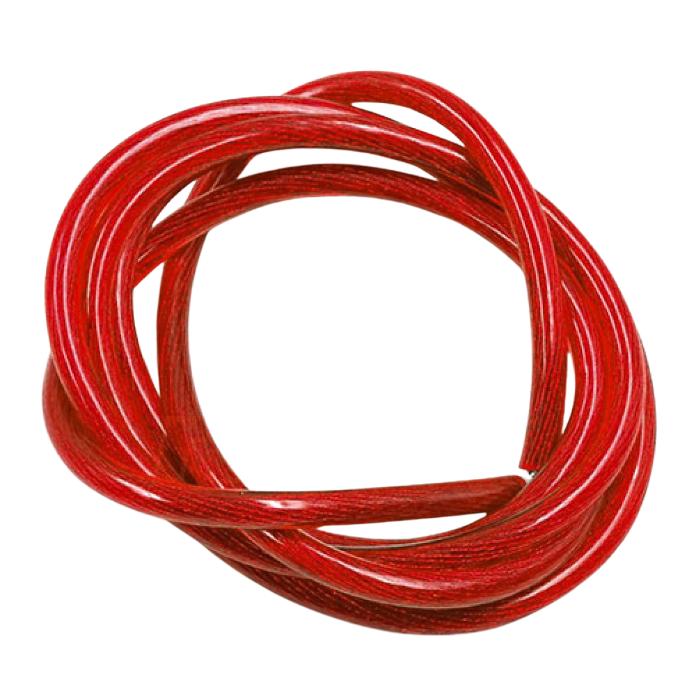 Yeah Racing Cabo 12AWG vermelho translúcido 1m WPT-0137RD