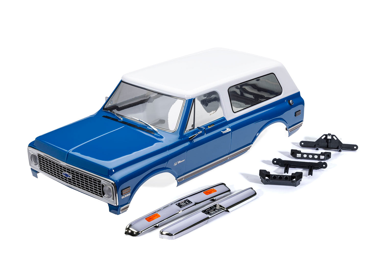 Traxxas Carrozzeria Chevrolet Blazer 1972 Blu/bianco Clipless 9130-BLWT