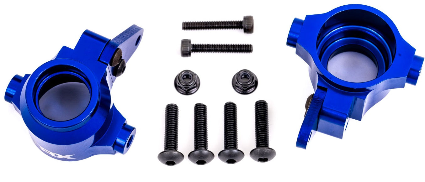 Traxxas Alu front spindles left and right Blue (2Pcs) Sledge 9635X