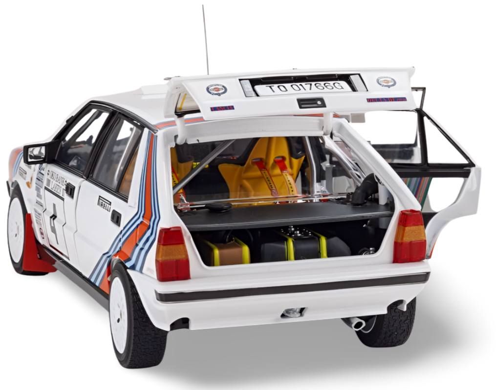 Kyosho Diecast Lancia Delta HF 4WD 1000 Laghi 1987 Team Lancia Nr.4 1/18 KS08960B