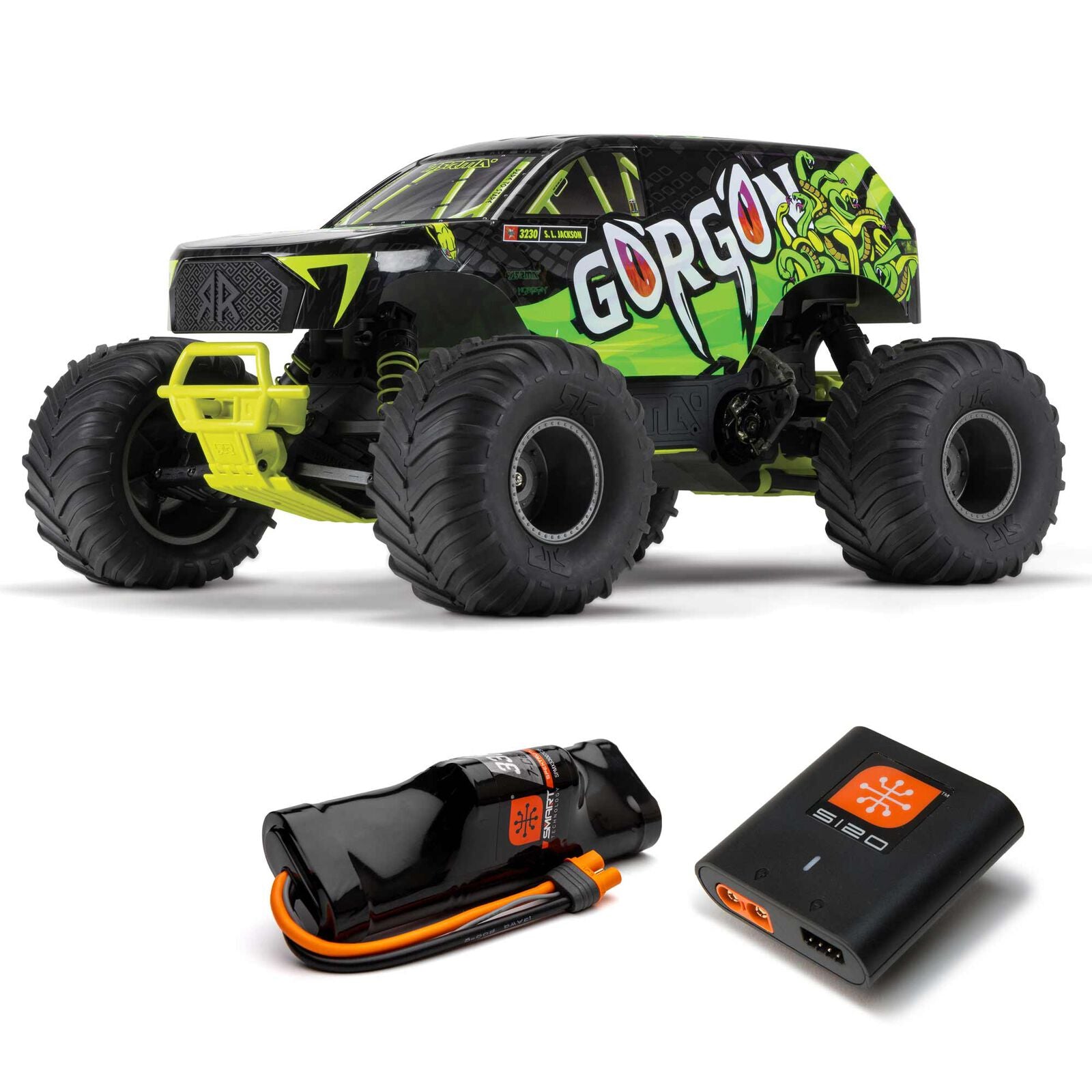 Arrma Monster Truck GORGON 4x2 Mega 550 RTR + Batteria / Caricabatterie ARA3230ST