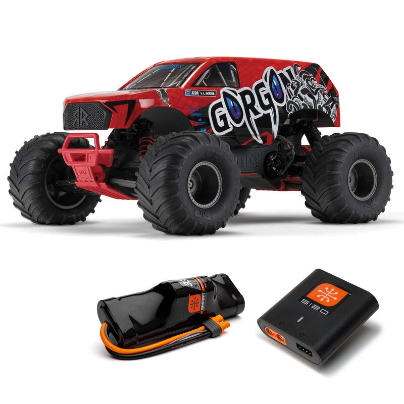 Arrma Monster Truck GORGON 4x2 Mega 550 RTR + Akku / laturi ARA3230ST