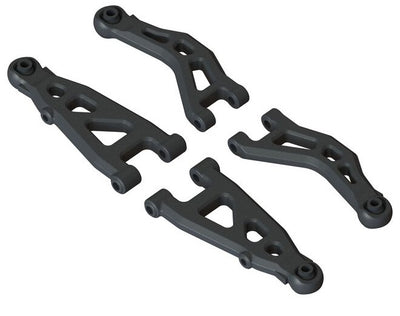 Arrma Triangolo anteriore superiore e inferiore tipo B (4 pezzi) Mojave Grom ARA330839