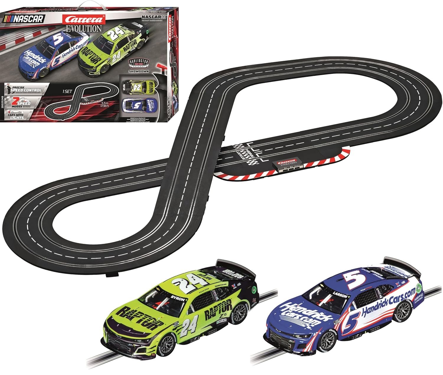 Carrera Evolution NASCAR-Rennstrecke Darlington Showdown 25248