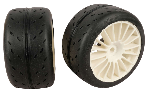 FG Slik-R+ tires White beaded rim (x2) 1/5 08430/01