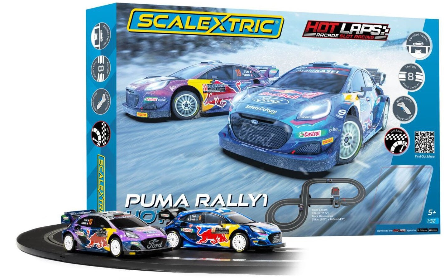 Scalextric Circuito Puma WRC Vueltas en caliente C1452P