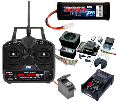 T2M Pack Camion Expert Radio Piloto 6T + MFU MFC-03 + Cargador + Batería Nimh + Servo T3425C T3425C1