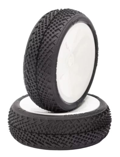 TZO Banden Buggy 1/10 voorkant G-One Soft + velg (x2) TZO-G-ONE-2/4WF-S