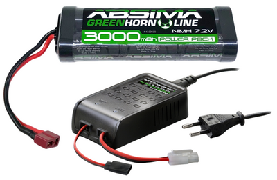 Absima Combo Carregador Nimh NC-1 + Bateria Nimh 7.2V 3000mAh 4200011