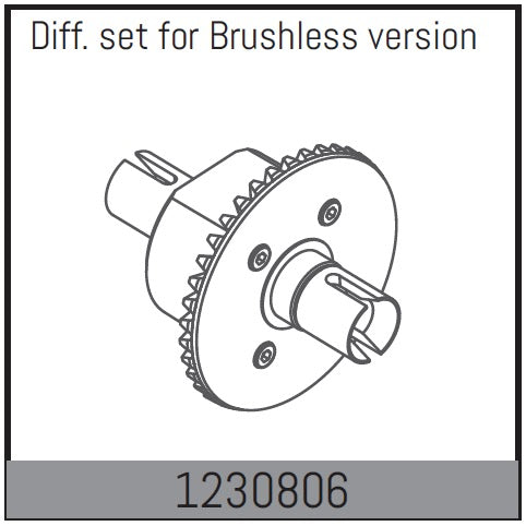 Absima Vorder- und Hinterachsdifferential ADB1.4 Brushless 1230806