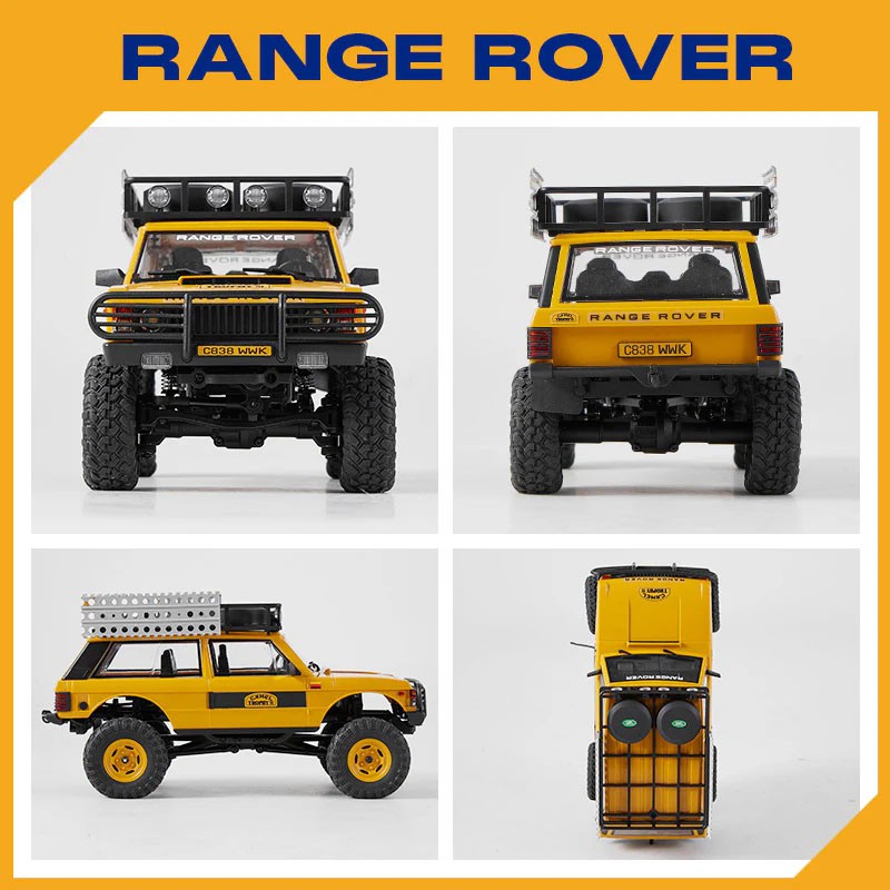 FMS Scale Range Rover 1st gen Camel Trophy FCX24M 4WD 1/24 RTR FMS12481RTR-YL