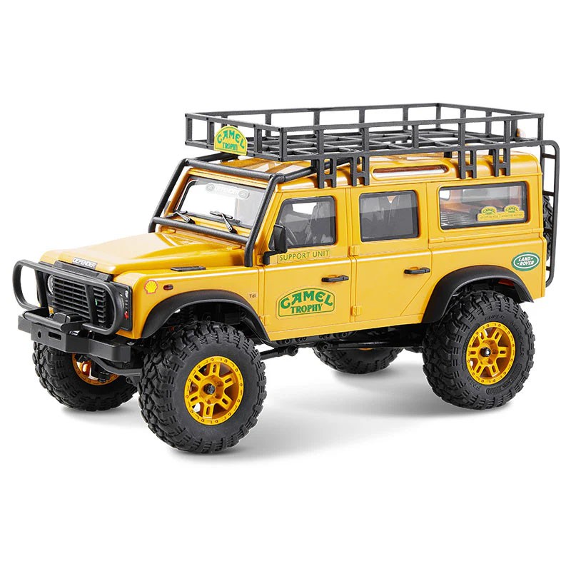 FMS Scale Land rover Defender 110 Camel Trophy FCX24M 4WD 1/24 RTR FMS12482RTR-YL