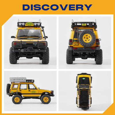 FMS Scale Land rover Discovery 1e generatie Camel Trophy FCX24M 4WD 1/24 RTR FMS12483RTR-YL