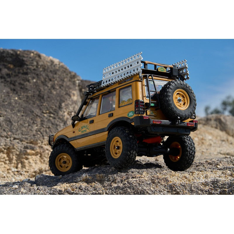 FMS Scale Land rover Descubrimiento 1ª generación Camel Trophy FCX24M 4WD 1/24 RTR FMS12483RTR-YL 