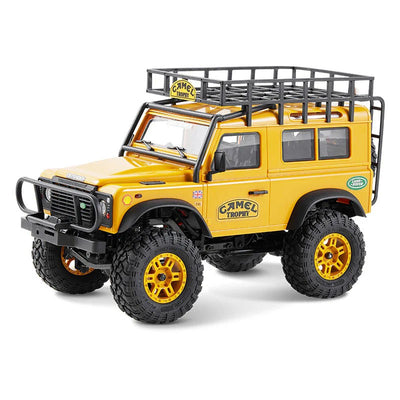 FMS Scale Land rover Defender 90 Camel Trophy FCX24M 4WD 1/24 RTR FMS12491RTR-YL