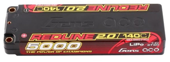 Gens Ace Redline 2.0 Hv Accu lipo LCG 7.6v 5000mah 140C 2S1P