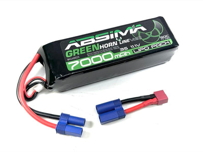 Absima Lipo battery 11.1V 7000mAh 50C Dean EC5 4140023