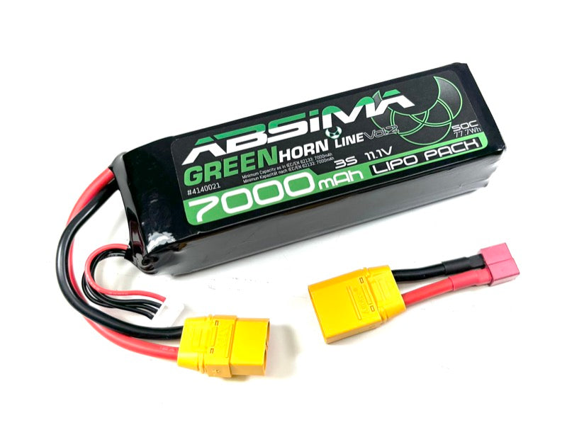 Absima 11.1V 7000mAh 50C Lipo Battery Dean XT90 4140021