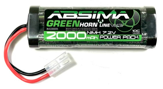 Absima Batería NIMH de 7,2 V y 2000 mAh Tamiya 4100005