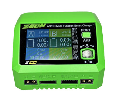 Zeen Carregador Z100 Duo 1-6S 100W AC/DC