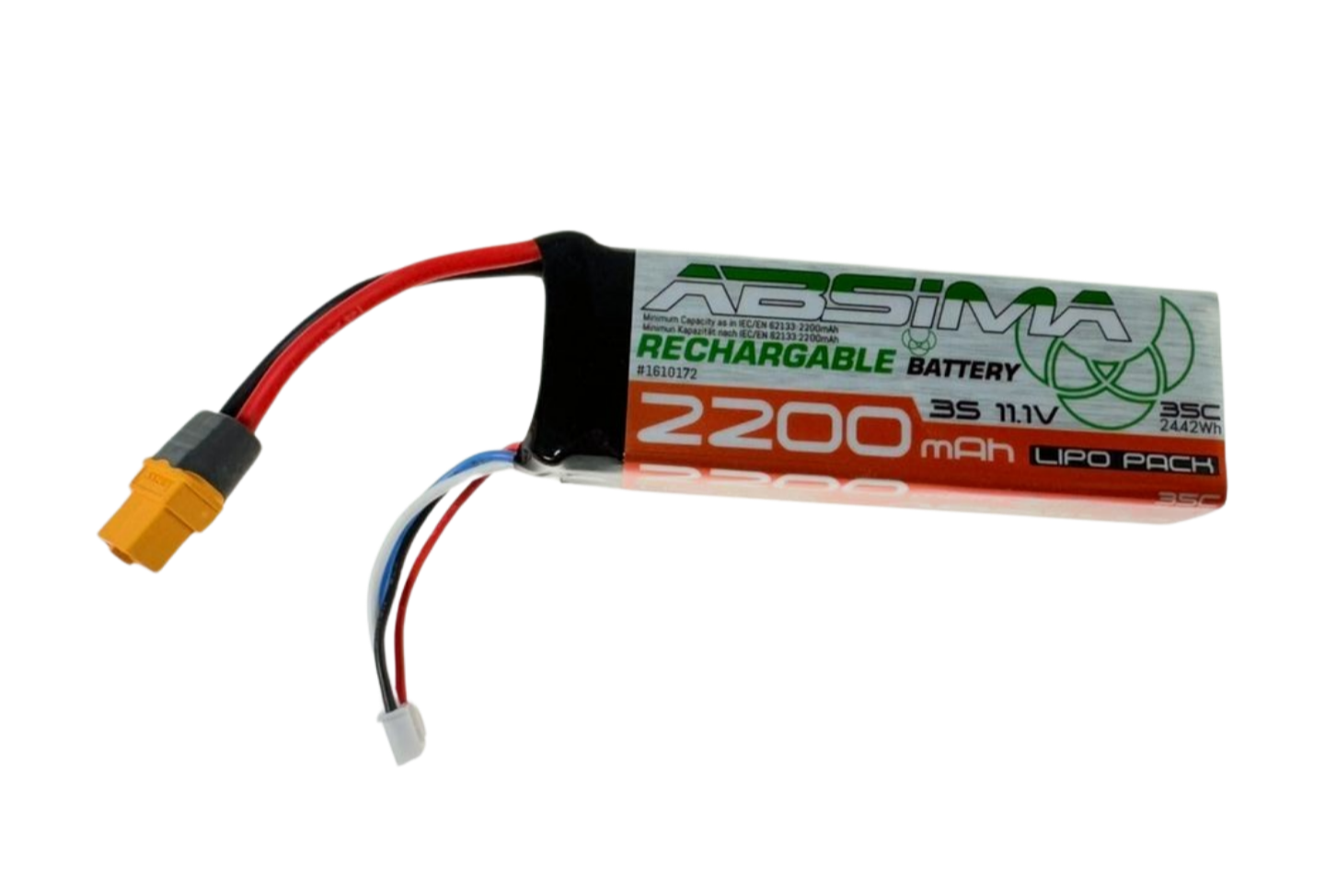 Absima Lipo Battery 11.1V 35C 2200mAh Mini AMT 1/16 1610172