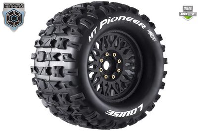 Louise RC Pneus 1/8 MFT Mt-Pioneer + Jantes 3.8 LR-T3321X