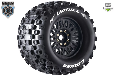 Louise RC 1/8 MFT Mt-Uphill tires + 3.8 LR-T3322X rims