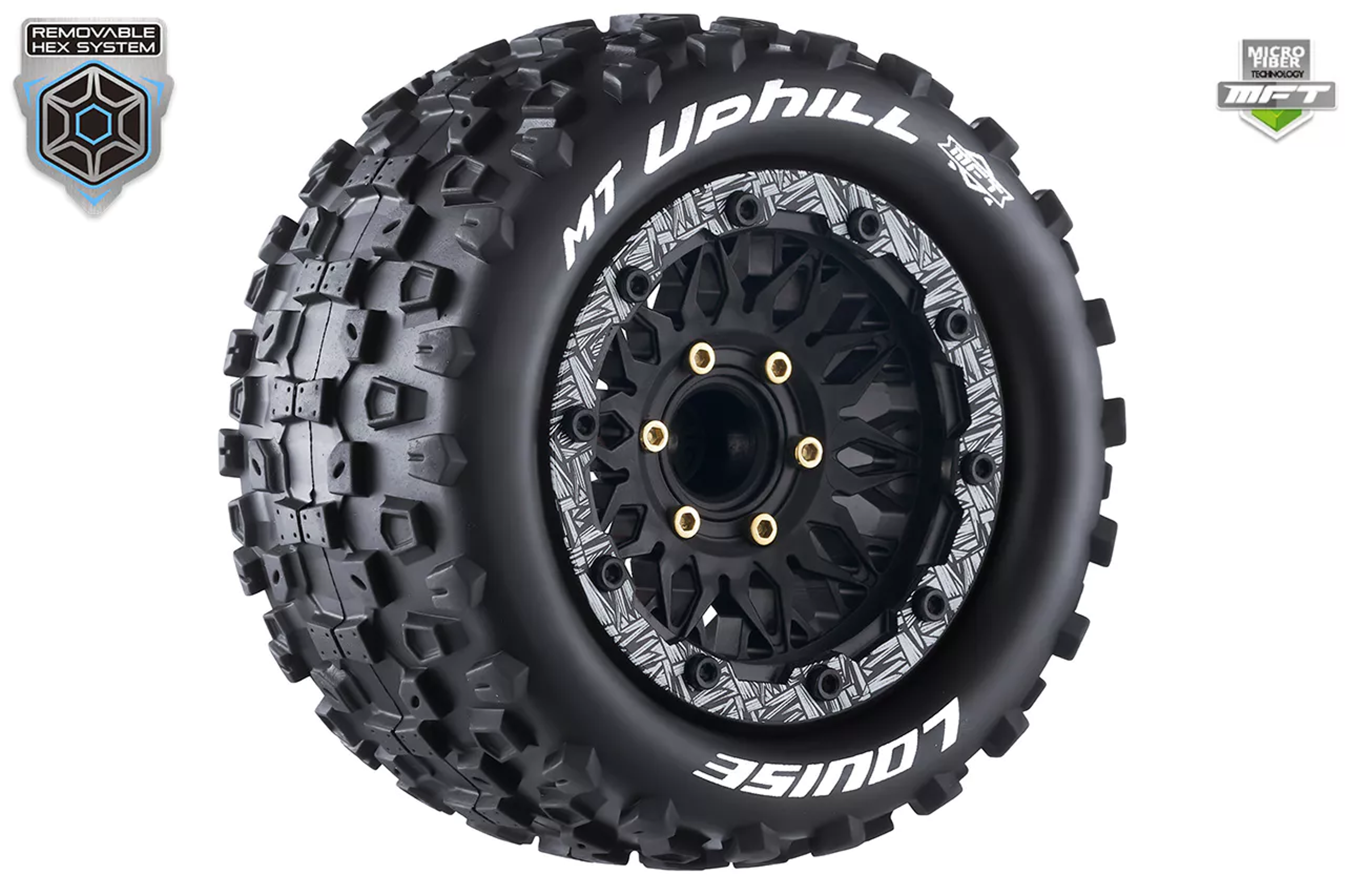 Louise RC 1/10 MFT Mt-Uphill tires + 2.8 LR-T3309SX rims