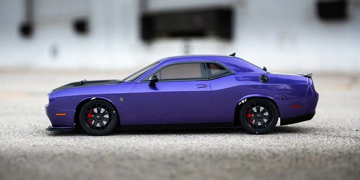 Kyosho Fazer MK2 Readyset Dodge Challenger SRT Púrpura 2015 RTR 34415T1C