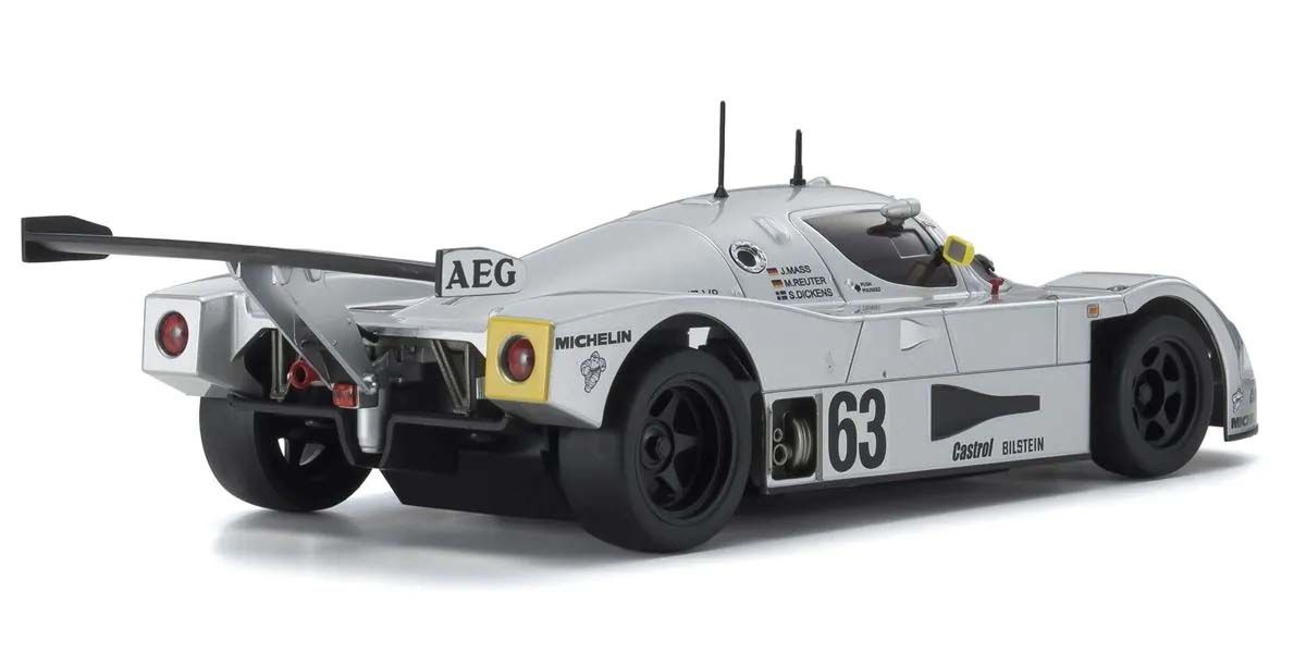 Kyosho AutoScale Mini-Z Sauber Mercedes nro 63 Silver LM 1989 (W-LM) MZP345S MZP345S