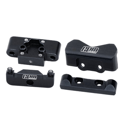 GPM Front block and rear support Alu 7075 Micro-B LMB0089-BK