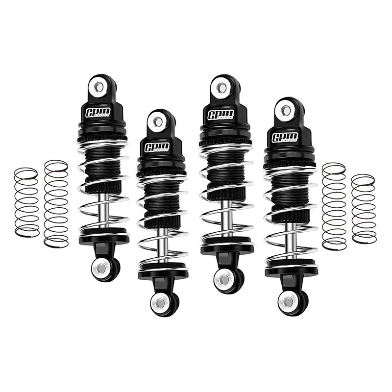 GPM Alu 6061 Micro-B front/rear shock absorbers (x4) LMB3236-BK