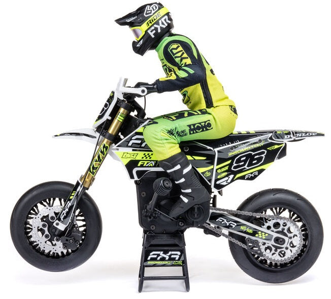 Losi Moto Promoto-SM FXR Supermoto RTR 1/4 + Batterie et chargeur LOS-2310