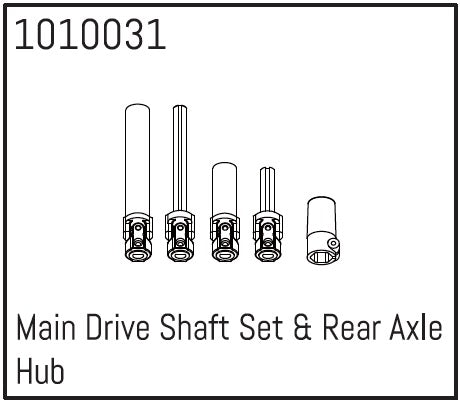 Absima Main Cardan and Rear Axle Hub 1/18 1010031