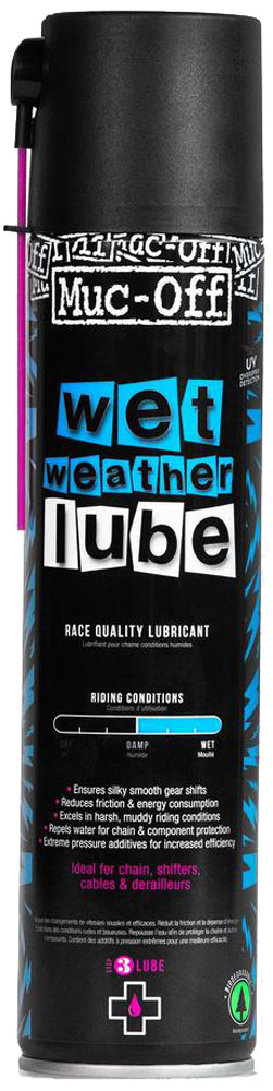 Muc-Off Spray Conditions Humides Wet Lube