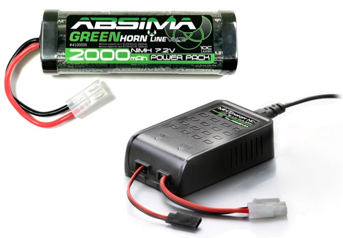 Absima Combo Cargador Nimh NC-1 + batería Nimh 7.2V 2000mAh 4200010