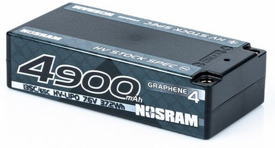 Nosram Batería Lipo Shorty HV Graphene 4 7.6V 4900mAh 135C