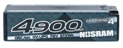 Nosram Lipo-Akku Shorty HV Graphene 4 7.6V 4900mAh 135C