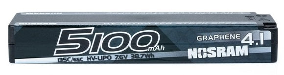 Nosram Accu Lipo Ultra LCG HV Grafeen 4.1 7.6V 5100mAh 135C