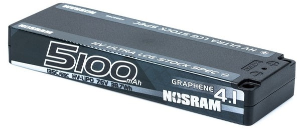 Nosram Accu Lipo Ultra LCG HV Grafeen 4.1 7.6V 5100mAh 135C