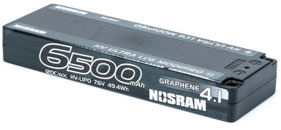 Nosram Accu Lipo Ultra LCG HV Grafeeni 4.1 7.6V 6500mAh 120C