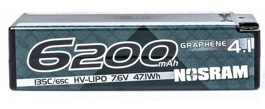 Nosram Bateria Lipo Shorty HV Graphene 4.1 7.6V 6200mAh 135C