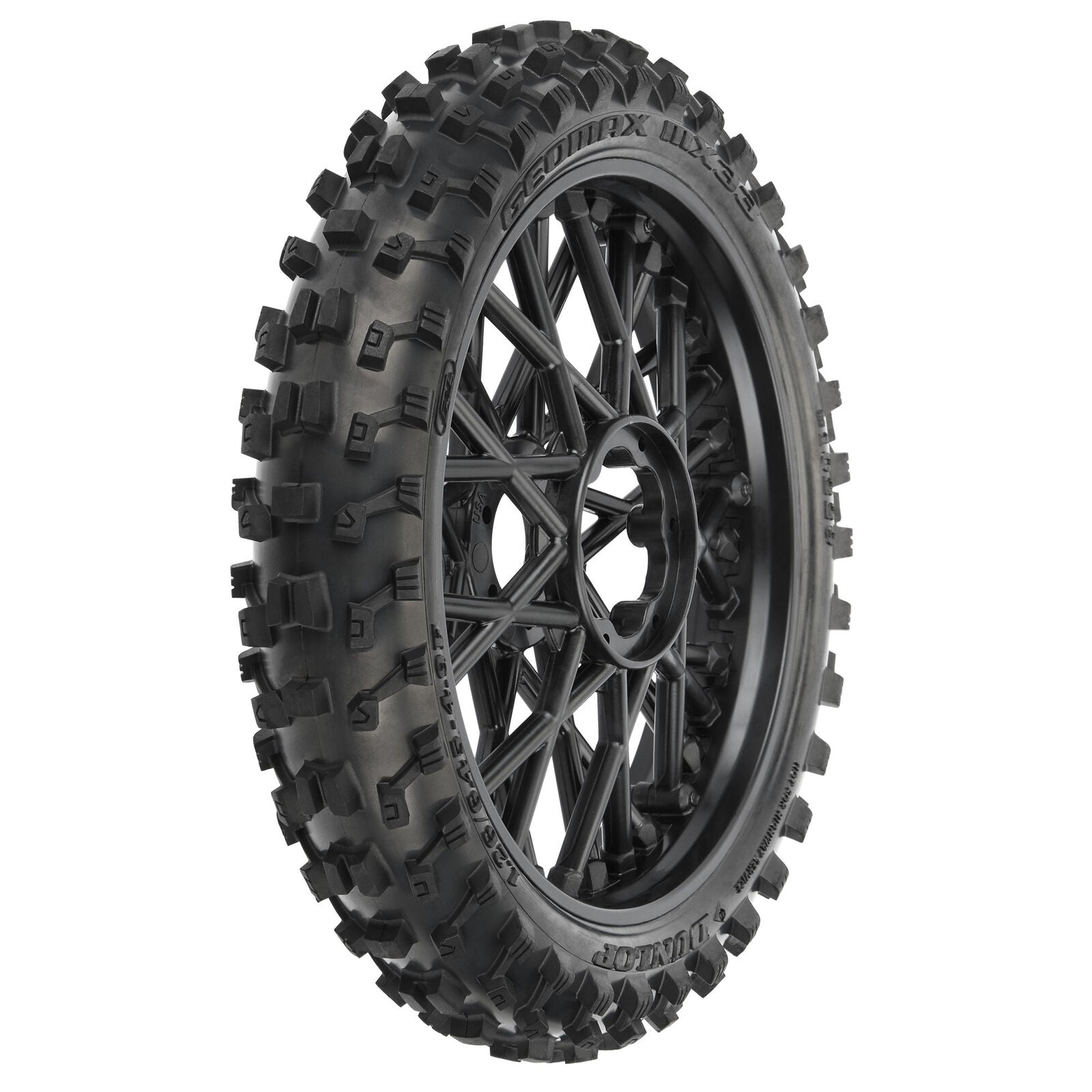 Proline Dunlop Geomax MX33 CR4 Tires + Black Front Rim PROMOTO-MX PRO1022910