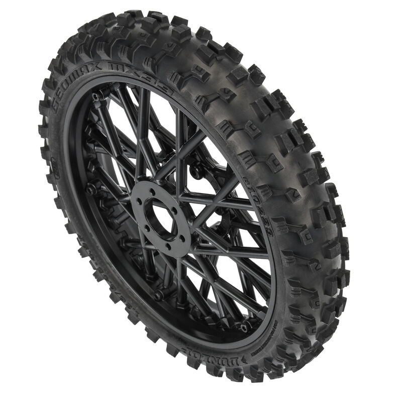 Proline Dunlop Geomax MX33 CR4 Tires + Black Front Rim PROMOTO-MX PRO1022910