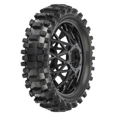 Proline Pneus Dunlop Geomax MX33 CR4 + jante traseira preta PROMOTO-MX PRO1023010