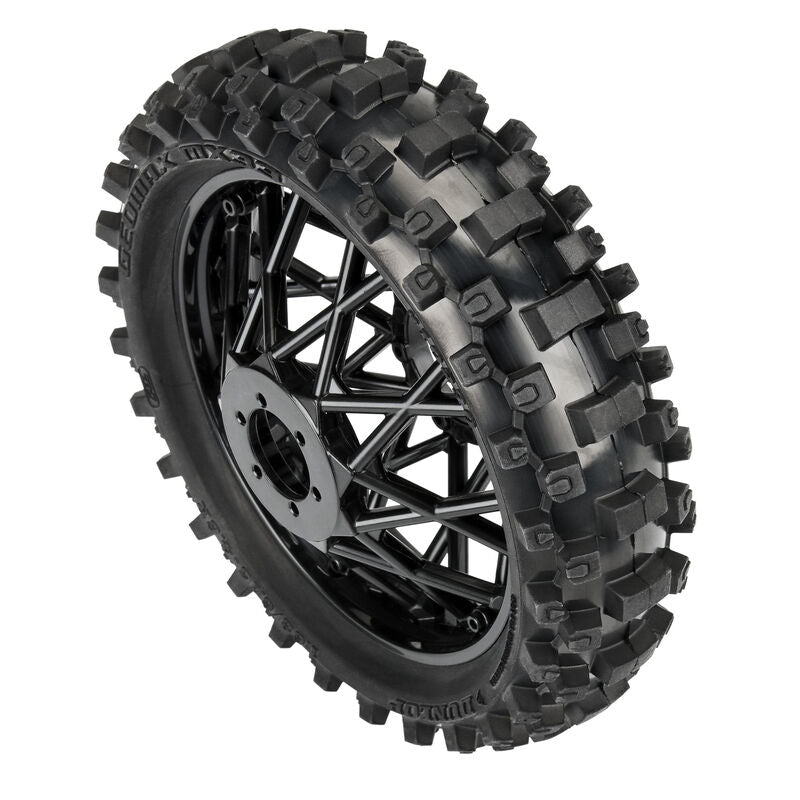 Proline Neumáticos Dunlop Geomax MX33 CR4 + Llanta trasera negra PROMOTO-MX PRO1023010